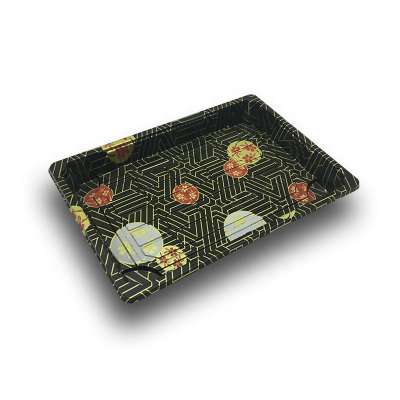 Taiwan cherry blossom printing pattern plastic container sushi packaging box with lid